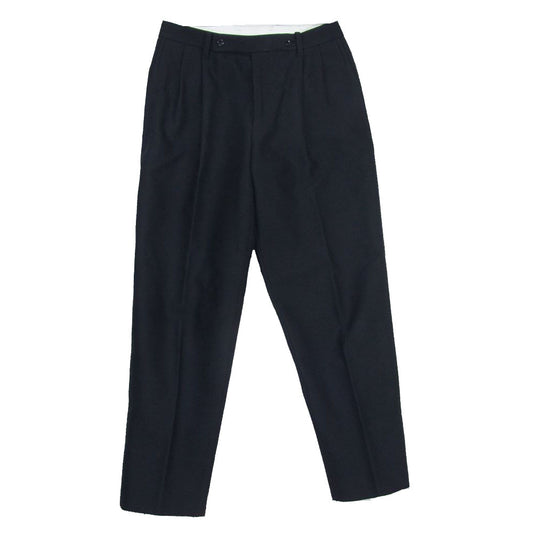 チノ 19SPT364 WAIST DOUBLE BUTTONS TUCK COTTON PANTS ウエスト ダブル ボタン タック コットン スラックス パンツ ブラック系 38【中古】