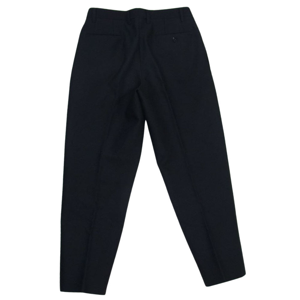 チノ 19SPT364 WAIST DOUBLE BUTTONS TUCK COTTON PANTS ウエスト ダブル ボタン タック コットン スラックス パンツ ブラック系 38【中古】