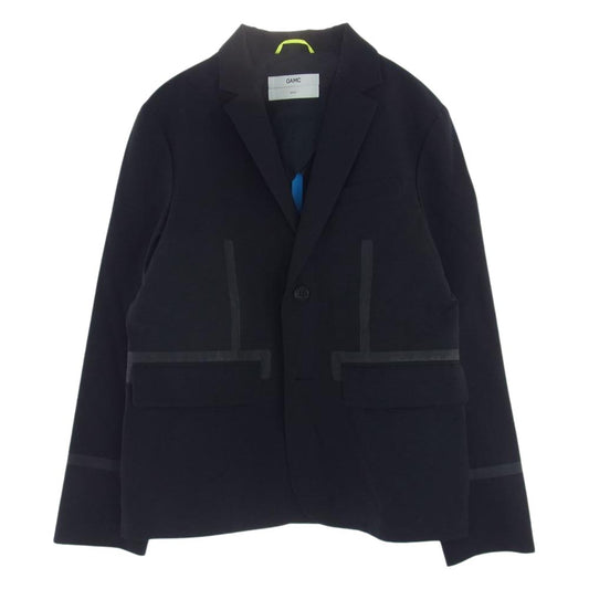 オーエーエムシー 15SS I019807 TECHNICAL BLAZER パイピング テクニカル ブレザー ジャケット ブラック系 MEDIUM【中古】