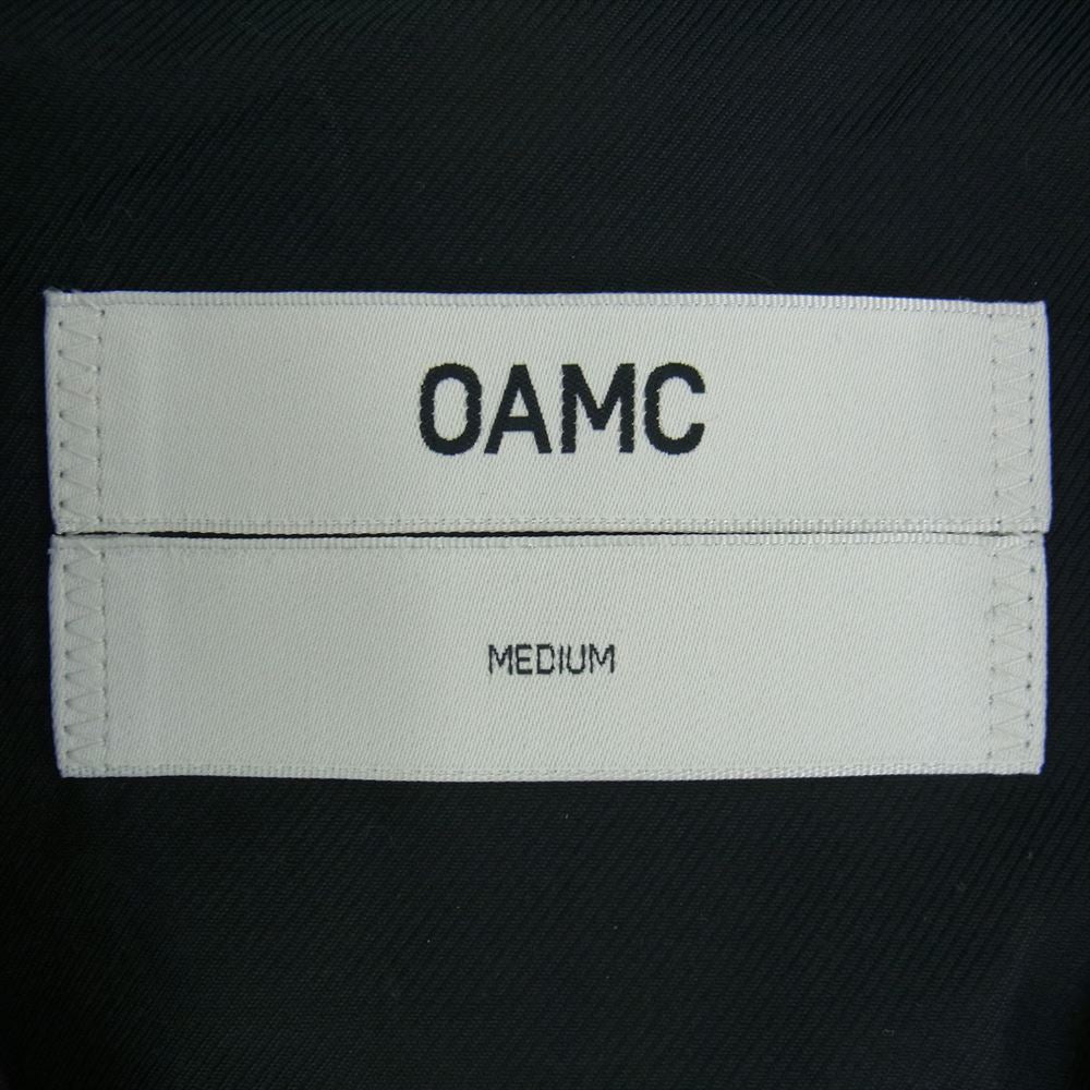 オーエーエムシー 15SS I019807 TECHNICAL BLAZER パイピング テクニカル ブレザー ジャケット ブラック系 MEDIUM【中古】