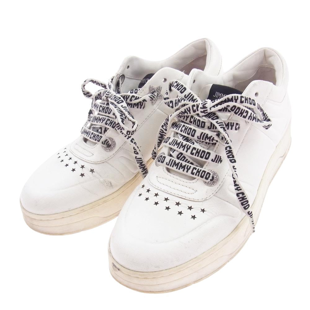 JIMMY CHOO ジミーチュウ ローカット スニーカー ホワイト系 37インチ【中古】