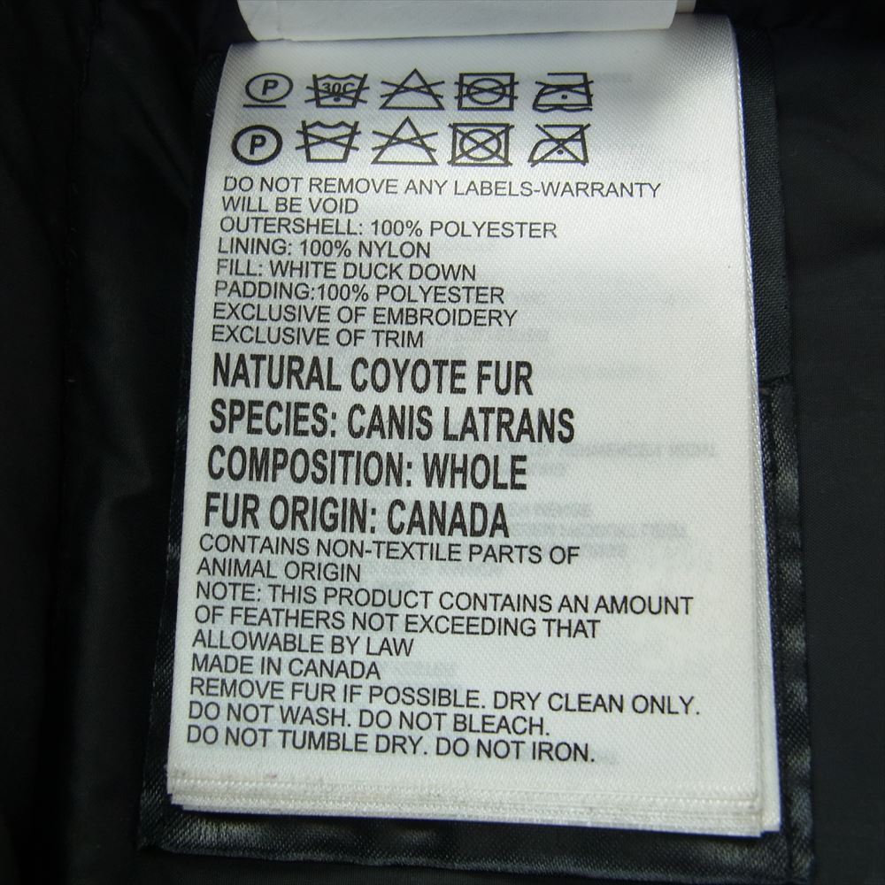 CANADA GOOSE カナダグース 3481JMB 国内正規品 サザビーリーグ EDIFICE エディフィス 別注 CRESTON PARKA  ブラック系 2XS【中古】
