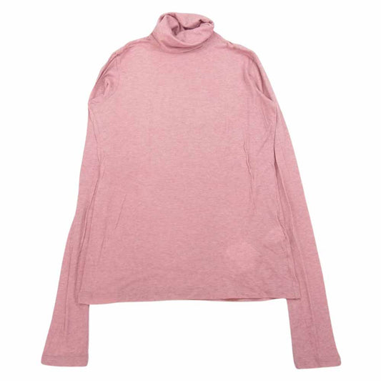 ISSEY MIYAKE イッセイミヤケ MI64JK442 me ミー アンゴラ混 コットン タートルネック ハイネック 長袖 Tシャツ ピンク系【美品】【中古】