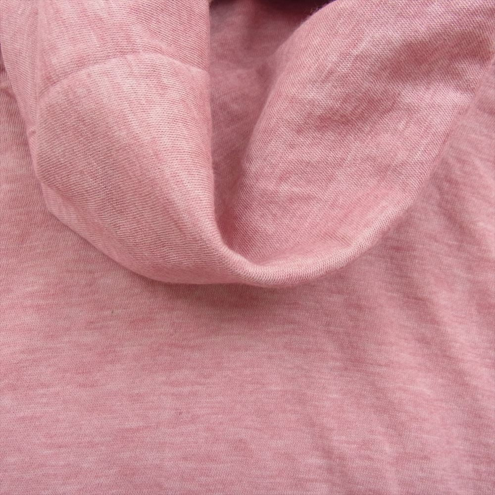 ISSEY MIYAKE イッセイミヤケ MI64JK442 me ミー アンゴラ混 コットン タートルネック ハイネック 長袖 Tシャツ ピンク系【美品】【中古】