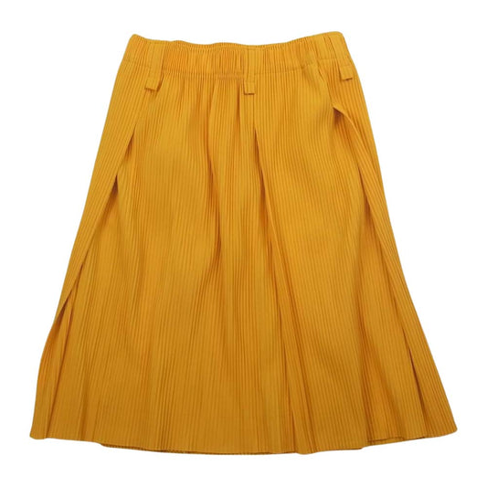 ISSEY MIYAKE イッセイミヤケ M172KG512 me ミー A-POC INSIDE プリーツ加工 スカート イエロー系【中古】