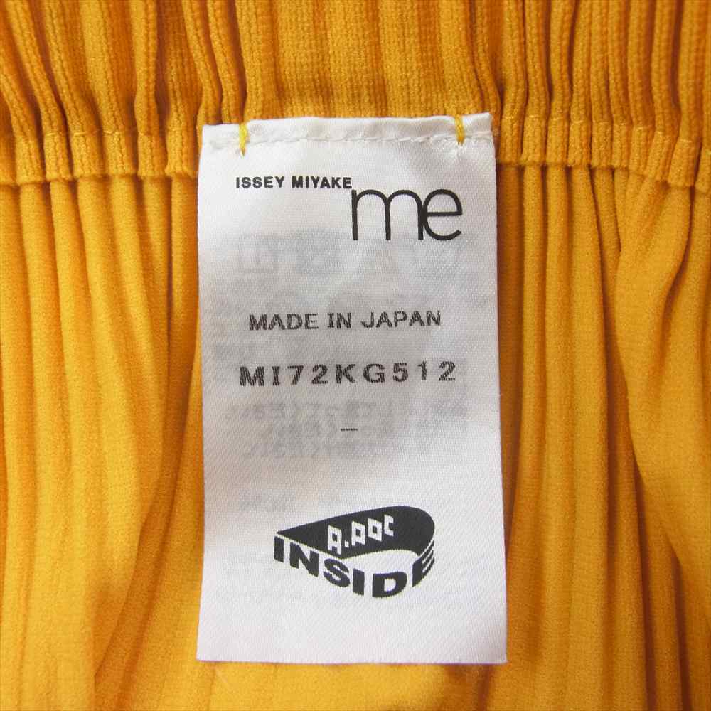 ISSEY MIYAKE イッセイミヤケ M172KG512 me ミー A-POC INSIDE プリーツ加工 スカート イエロー系【中古】