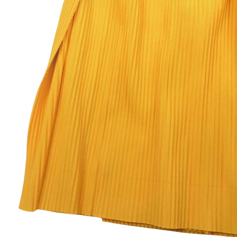 ISSEY MIYAKE イッセイミヤケ M172KG512 me ミー A-POC INSIDE プリーツ加工 スカート イエロー系【中古】