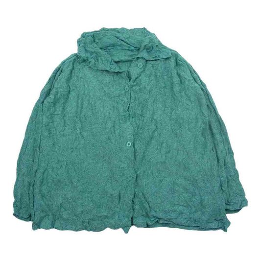 ISSEY MIYAKE イッセイミヤケ MI152JO371 me ミー シワ加工 カーディガン グリーン系【中古】