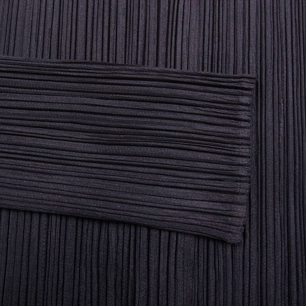PLEATS PLEASE プリーツプリーズ イッセイミヤケ PP13-JA535 プリーツ加工 ブラウス シャツ ロング ワンピース ダークブラウン ブラウン系 2【中古】