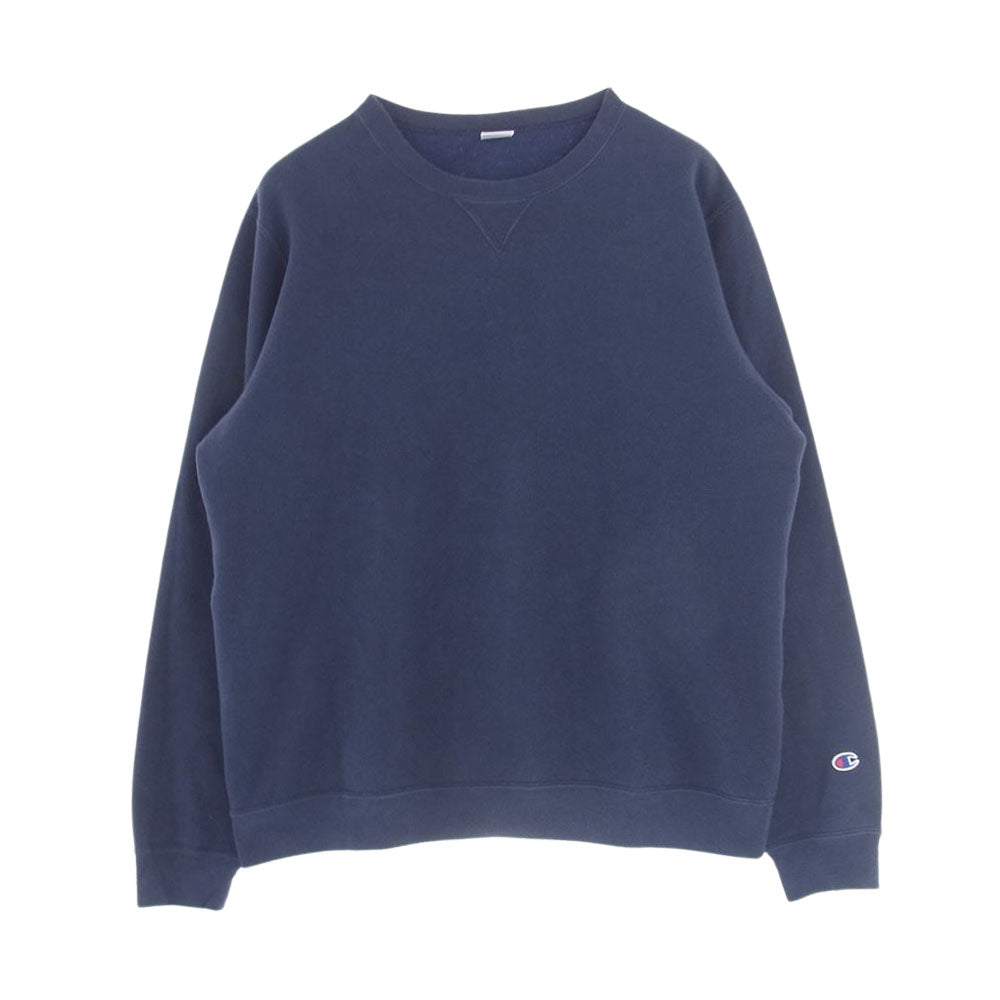 Champion チャンピオン C5-P001 USA製 TERRY FLEECE 9.0oz テリーフリース クルーネック スウェット ネイビー系 XL【中古】