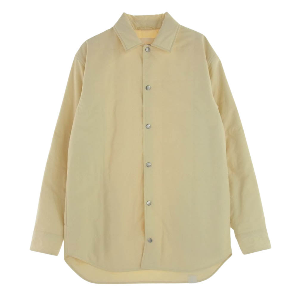 JIL SANDER ジルサンダー JIL SANDER+ ジルサンダー プラス 中綿 キルティング ブルゾン シャツ ジャケット オフホワイト系 44【中古】