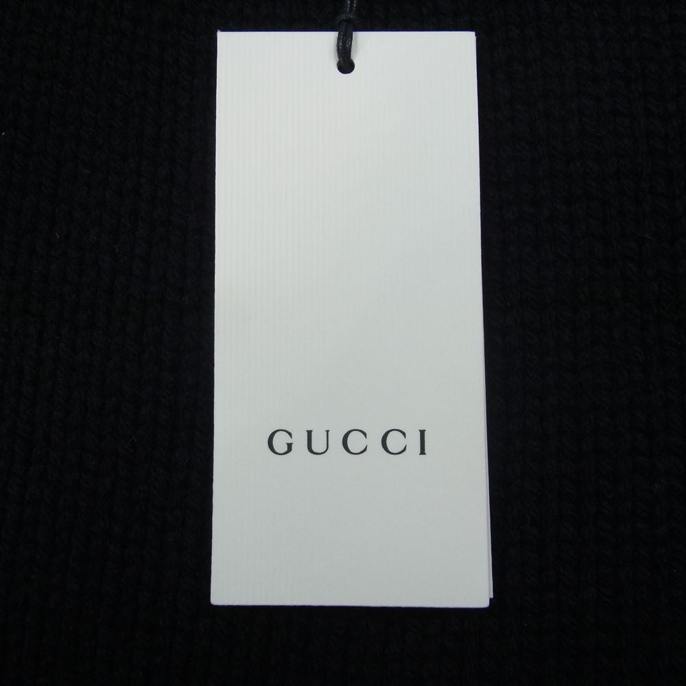 GUCCI グッチ 19AW 548115 X1561 Cable Knit Sweater ケーブルニット セーター ブラック系 L【極上美品】【中古】