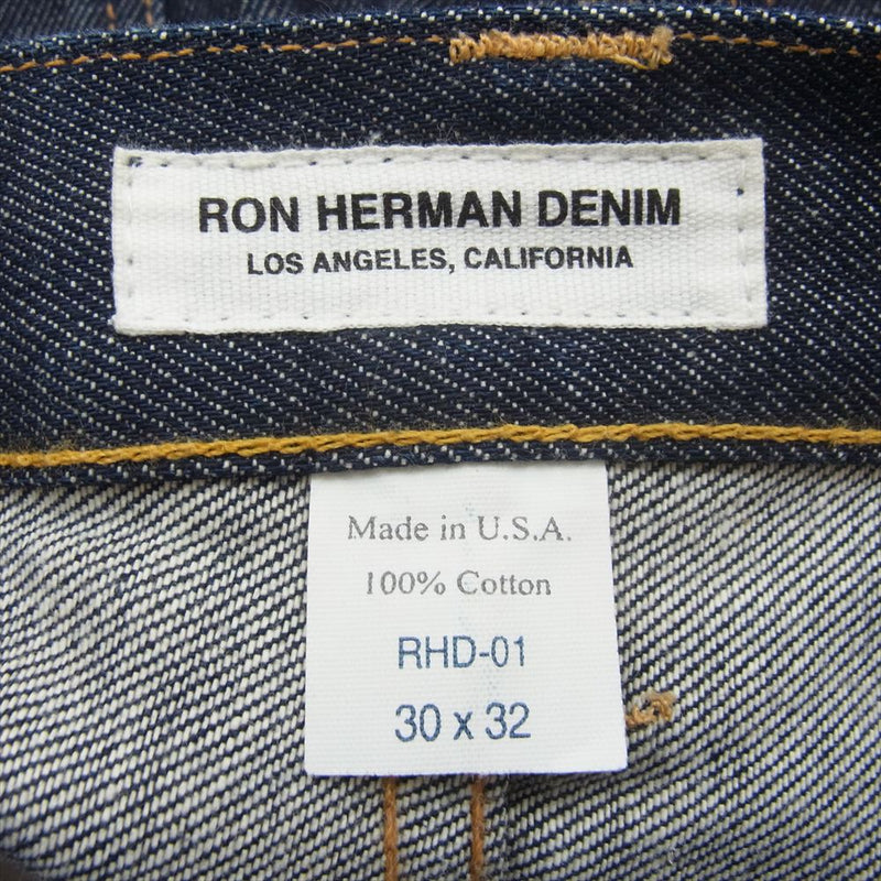 Ron Herman ロンハーマン 222060099-1836 RHD-01 スリムフィット ストレート デニム パンツ インディゴブルー系 30×32【中古】