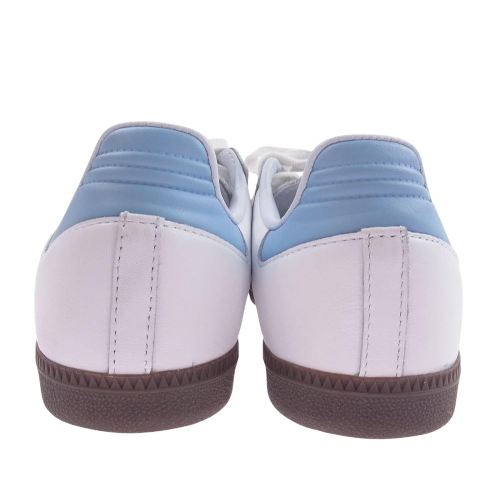adidas アディダス ID2055 SAMBA OG サンバ ローカット スニーカー ホワイト系 ライトブルー系 ブラウン系 25.5cm【中古】