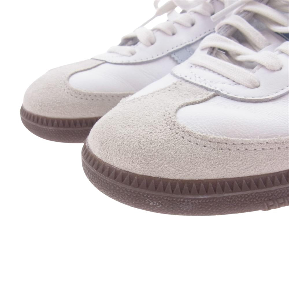 adidas アディダス ID2055 SAMBA OG サンバ ローカット スニーカー ホワイト系 ライトブルー系 ブラウン系 25.5cm【中古】