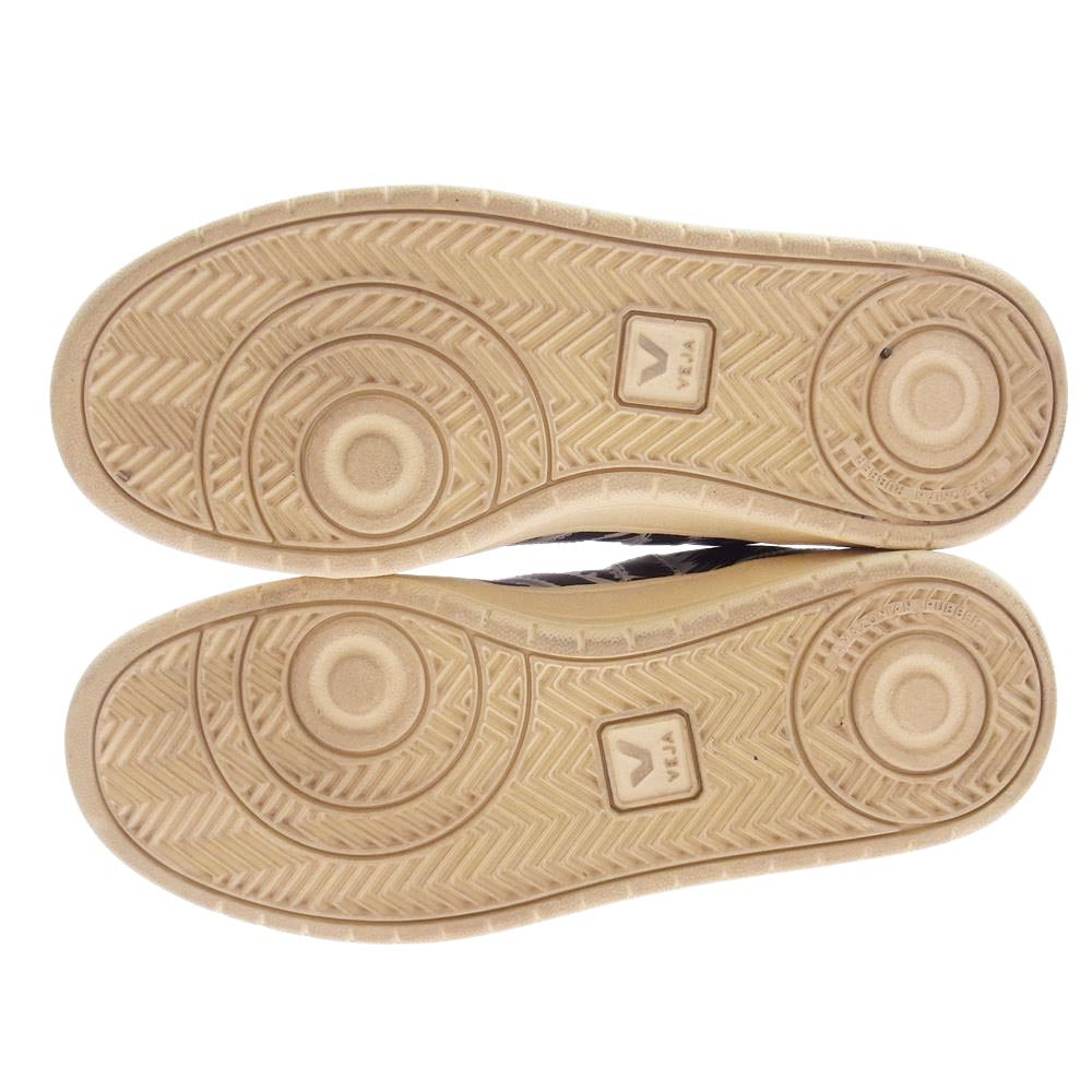 MARNI マルニ VEJA ヴェジャ ロゴグラフィックペイントデザイン ローカット スニーカー ホワイト系 ブラック系 25.5cm【中古】