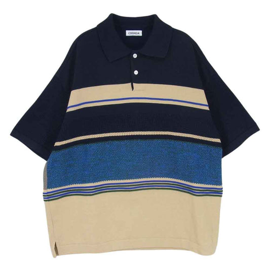 コーヘン POLO SHIRT ニット ポロシャツ ネイビー系 M【中古】