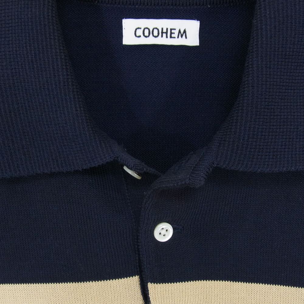コーヘン POLO SHIRT ニット ポロシャツ ネイビー系 M【中古】