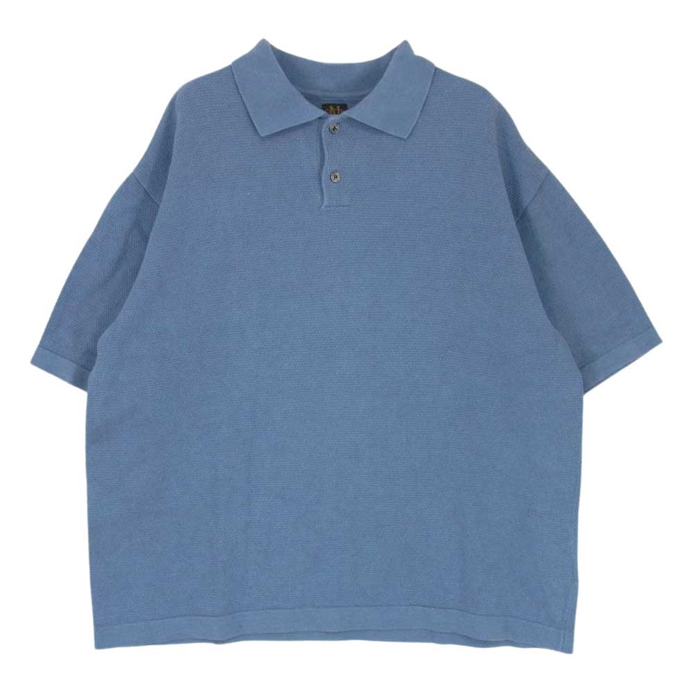 バトナー BN-20SM-022 SWEDISH PIQUE SHORT SLEEVE POLO スウェーディッシュピケショートスリーブ ポロシャツ ブルー系 3【中古】