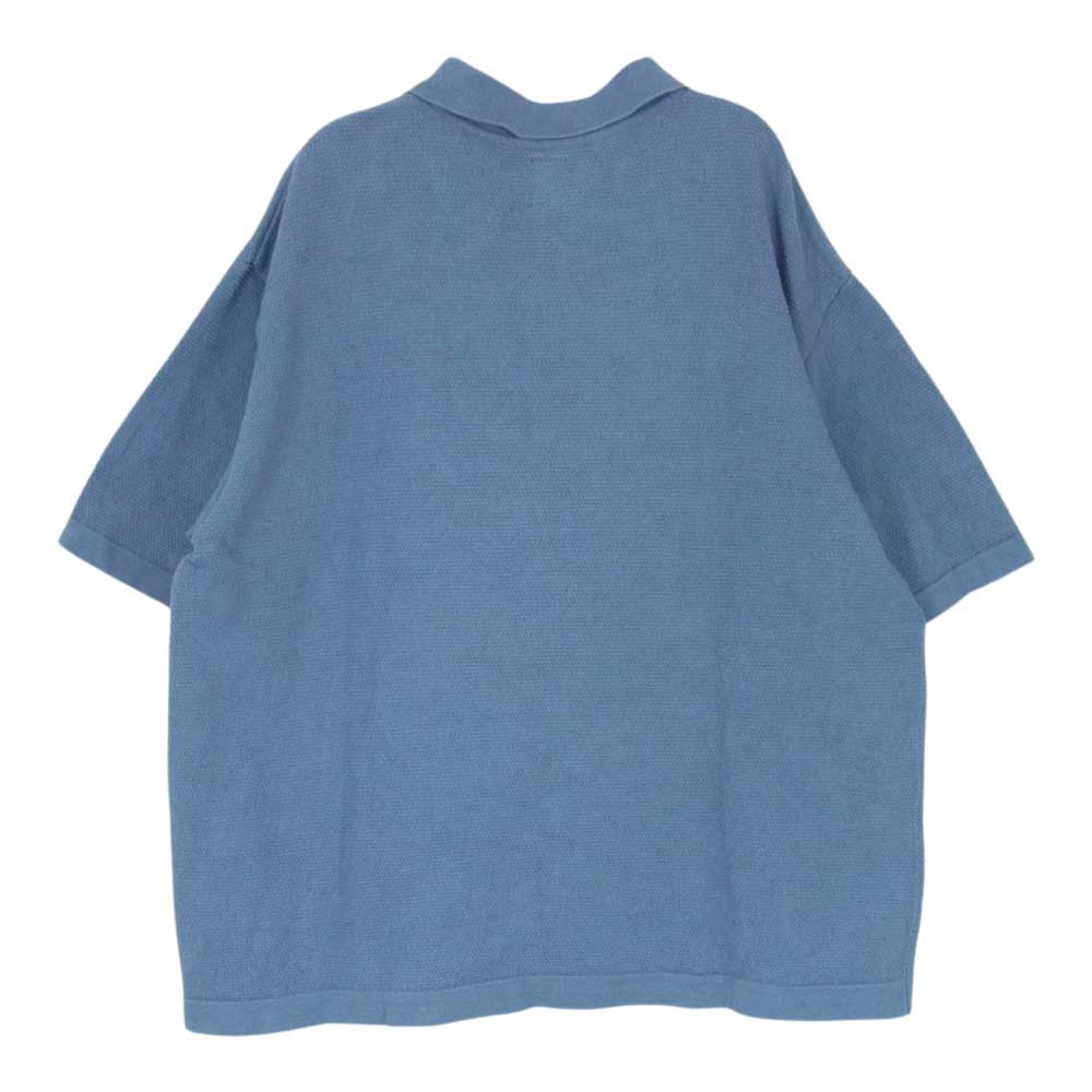 バトナー BN-20SM-022 SWEDISH PIQUE SHORT SLEEVE POLO スウェーディッシュピケショートスリーブ ポロシャツ ブルー系 3【中古】