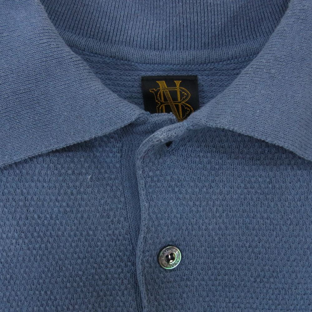 バトナー BN-20SM-022 SWEDISH PIQUE SHORT SLEEVE POLO スウェーディッシュピケショートスリーブ ポロシャツ ブルー系 3【中古】
