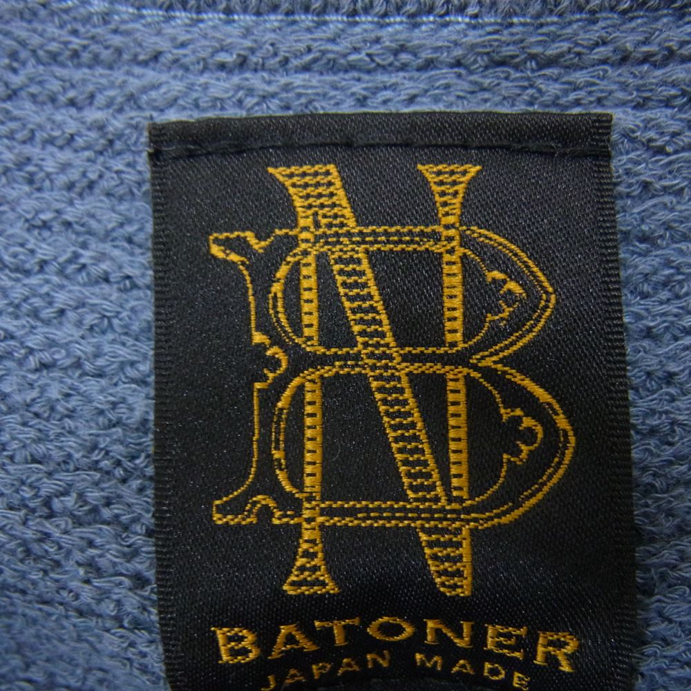 バトナー BN-20SM-022 SWEDISH PIQUE SHORT SLEEVE POLO スウェーディッシュピケショートスリーブ ポロシャツ ブルー系 3【中古】