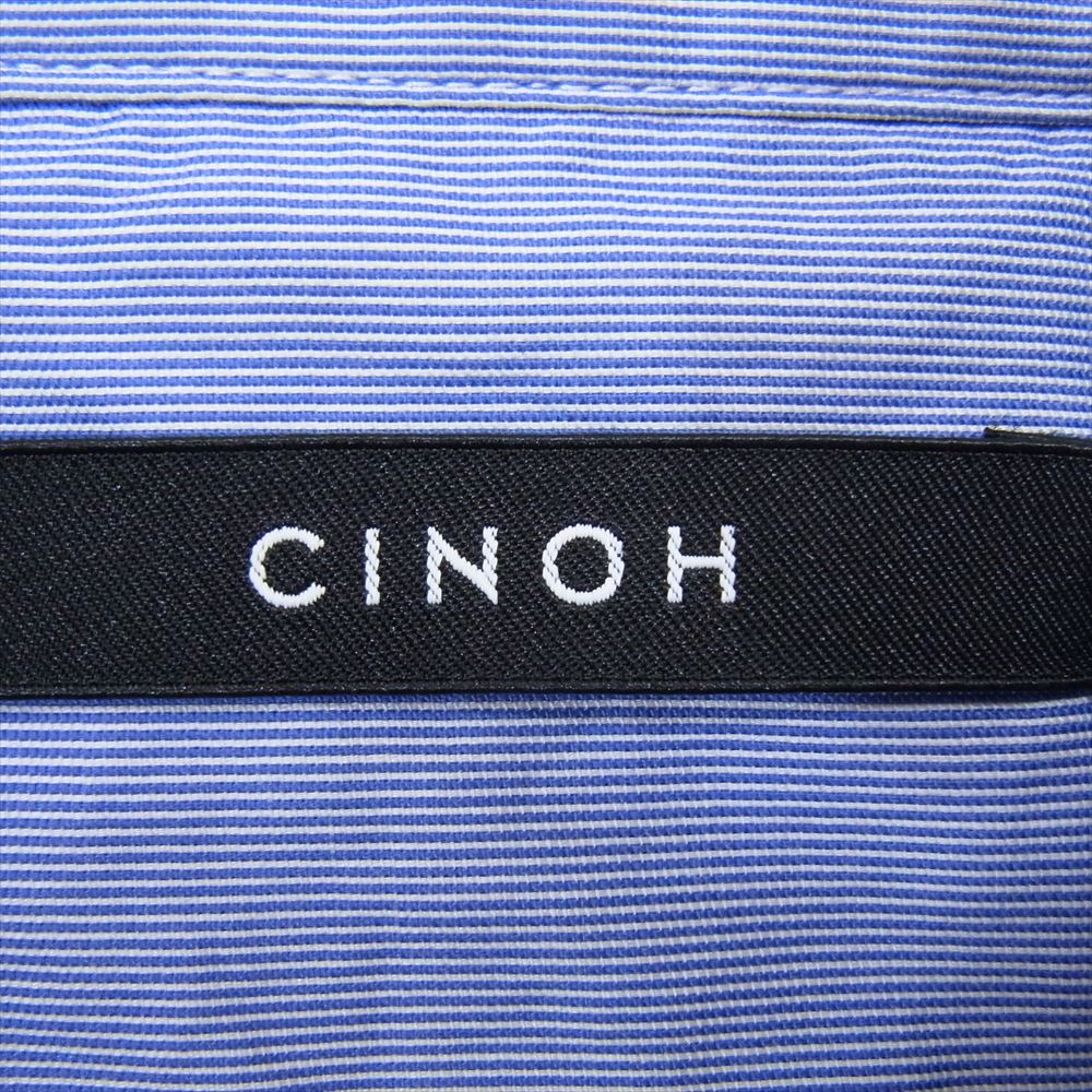 チノ 19AW  19WST303 Fringe Cuff & York Shirt フリンジ カフ 長袖 ヨーク シャツ ブルー系 46【中古】