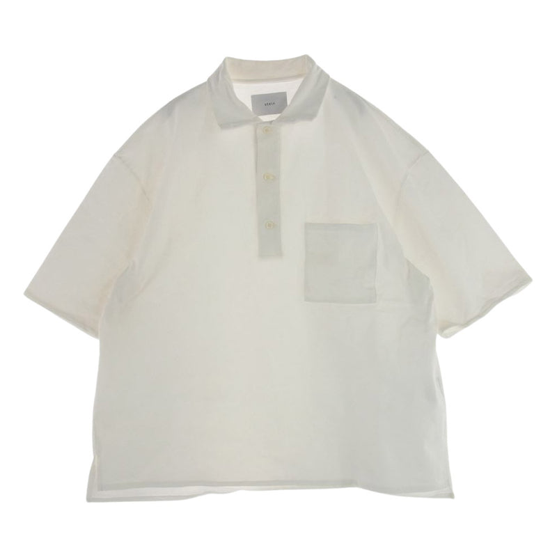 シュタイン Polo Half Sleeve Shirt オーバーサイズ ポロシャツ ホワイト系 S【中古】