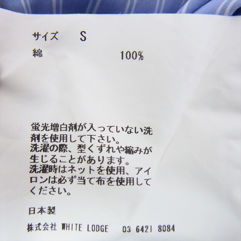 ニューターム 003SH-019S RELAXIN' Shirts レギュラーカラー ストライプ 長袖 シャツ ライトブルー系 S【中古】