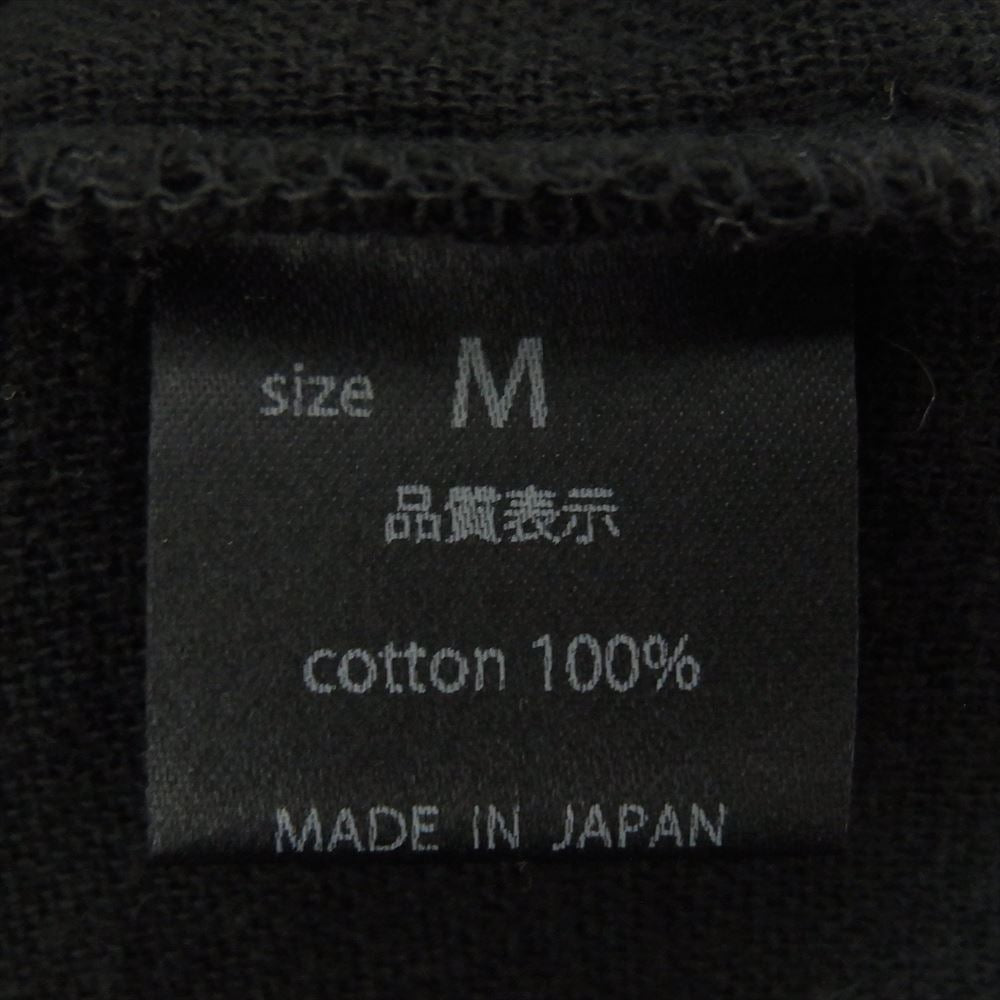 ヨーコ サカモト コットン ストライプ ハイネック カットソー ブラック系 M【中古】