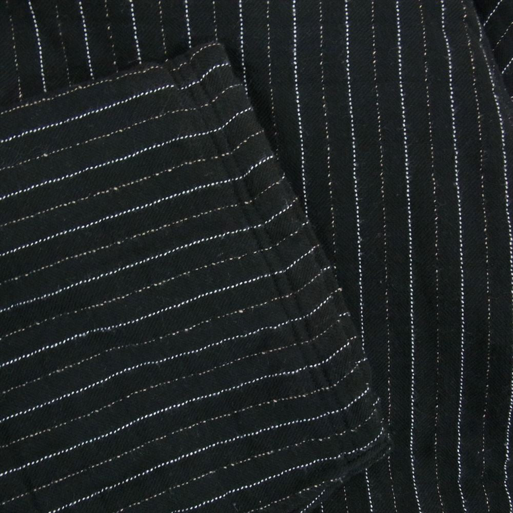 ヨーコ サカモト コットン ストライプ ハイネック カットソー ブラック系 M【中古】
