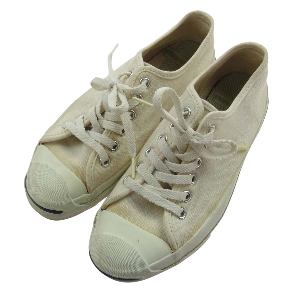 CONVERSE コンバース 90s USA製 CONVERSE JACK PURCELL ジャックパーセル ローカット スニーカー オフホワイト オフホワイト系 US 4 1/2【中古】