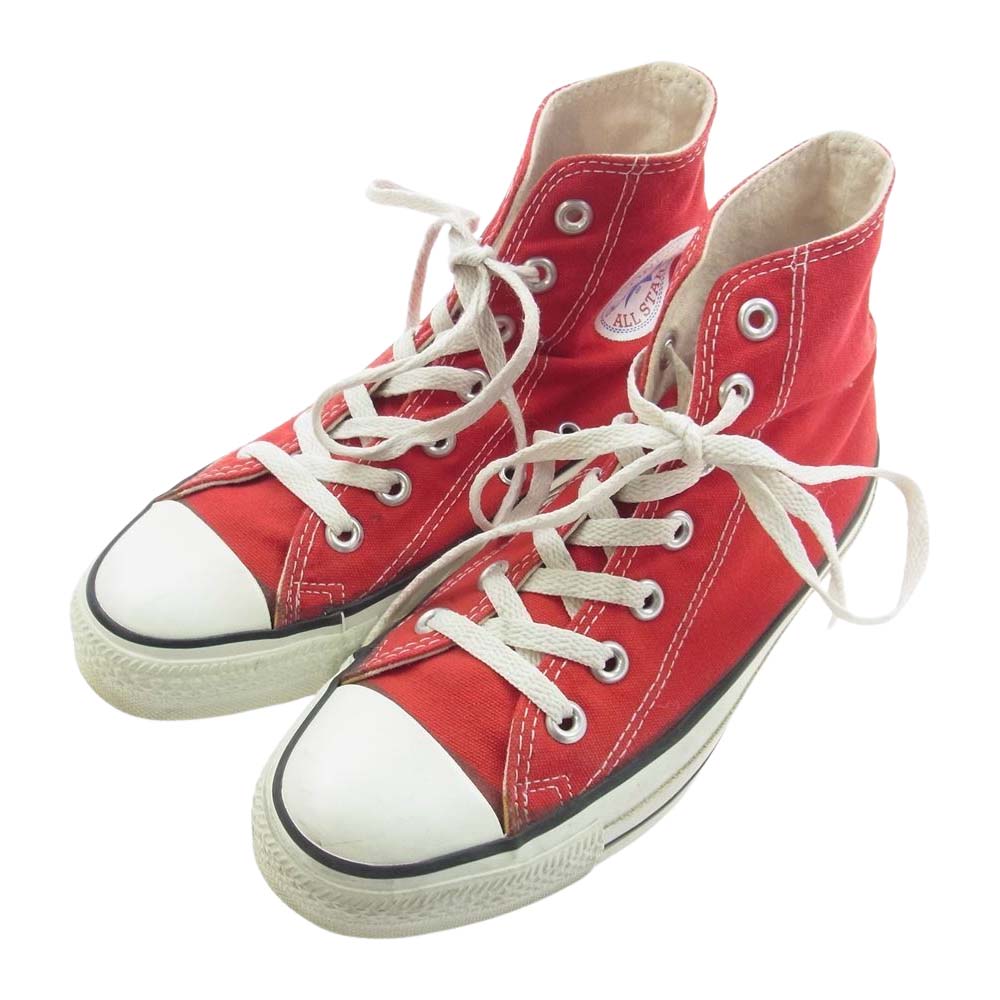CONVERSE コンバース 90s USA製 ALL STAR HI オールスター ハイカット キャンバス スニーカー レッド レッド系 US 4 1/2【中古】