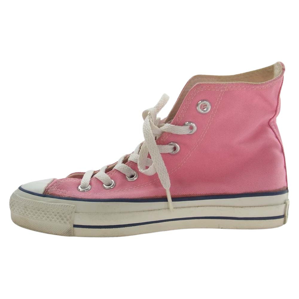 CONVERSE コンバース 90s USA製 ALL STAR HI オールスター ハイカット キャンバス スニーカー ピンク ピンク系 US 4【中古】