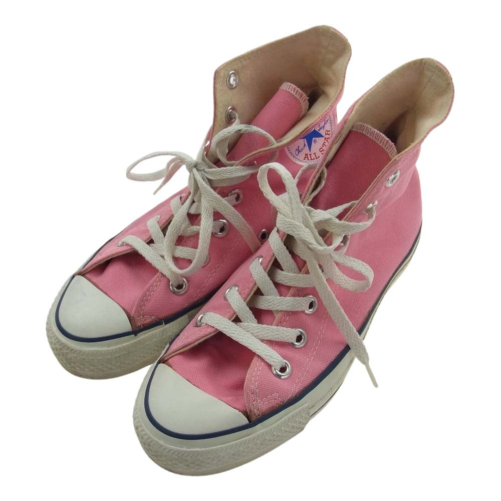 CONVERSE コンバース 90s USA製 ALL STAR HI オールスター ハイカット キャンバス スニーカー ピンク ピンク系 US 4【中古】