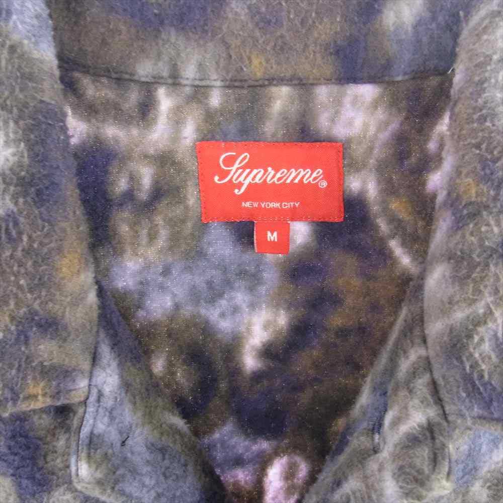 Supreme シュプリーム 21AW/ PAISLEY FLEECE SHIRT ペイズリー フリース シャツ マルチカラー系 M【中古】