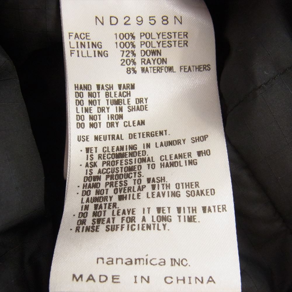 THE NORTH FACE ノースフェイス ND2958N Down Cardigan ダウン カーディガン ブラック系 XL【中古】