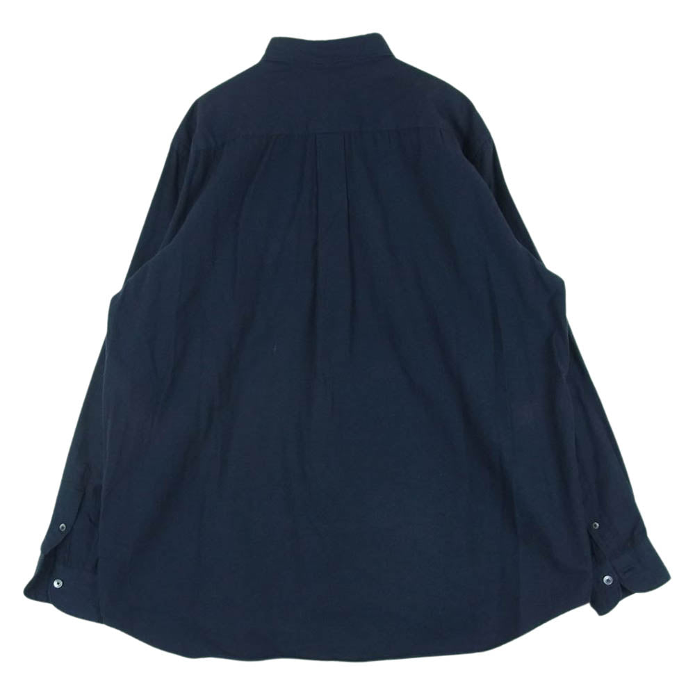 COMOLI コモリ 17AW L03-02002 コットン ネル コモリシャツ 長袖 シャツ 日本製 ネイビー系 2【中古】