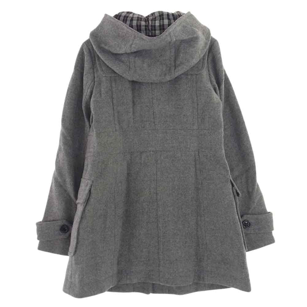 BURBERRY BLUE LABEL バーバリーブルーレーベル E1B30-699-07 裏地チェック ダッフル コート グレー グレー系 40【中古】