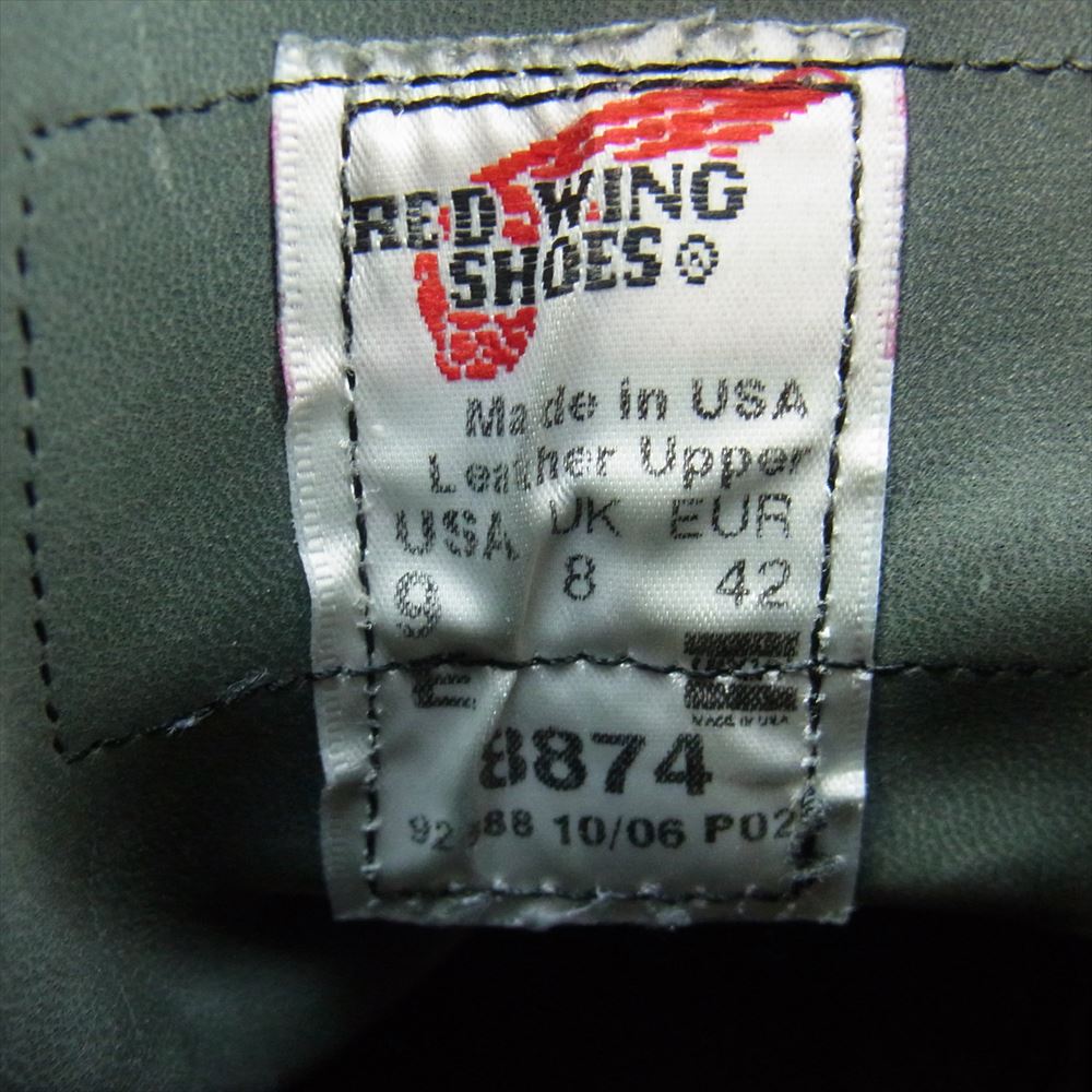 NEIGHBORHOOD ネイバーフッド × RED WING レッドウィング CLASSIC MOC クラシック モック ワーク スエード ブーツ ブラック系 US9【中古】