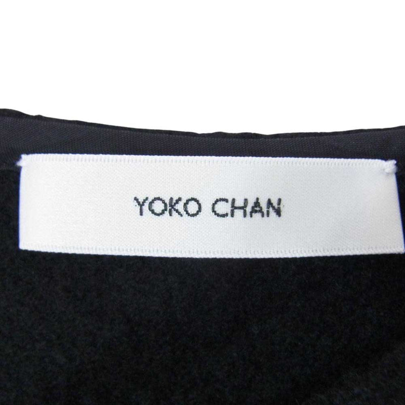 YOKO CHAN ヨーコチャン YCD-420-706 半袖 ウール ワンピース ブラック