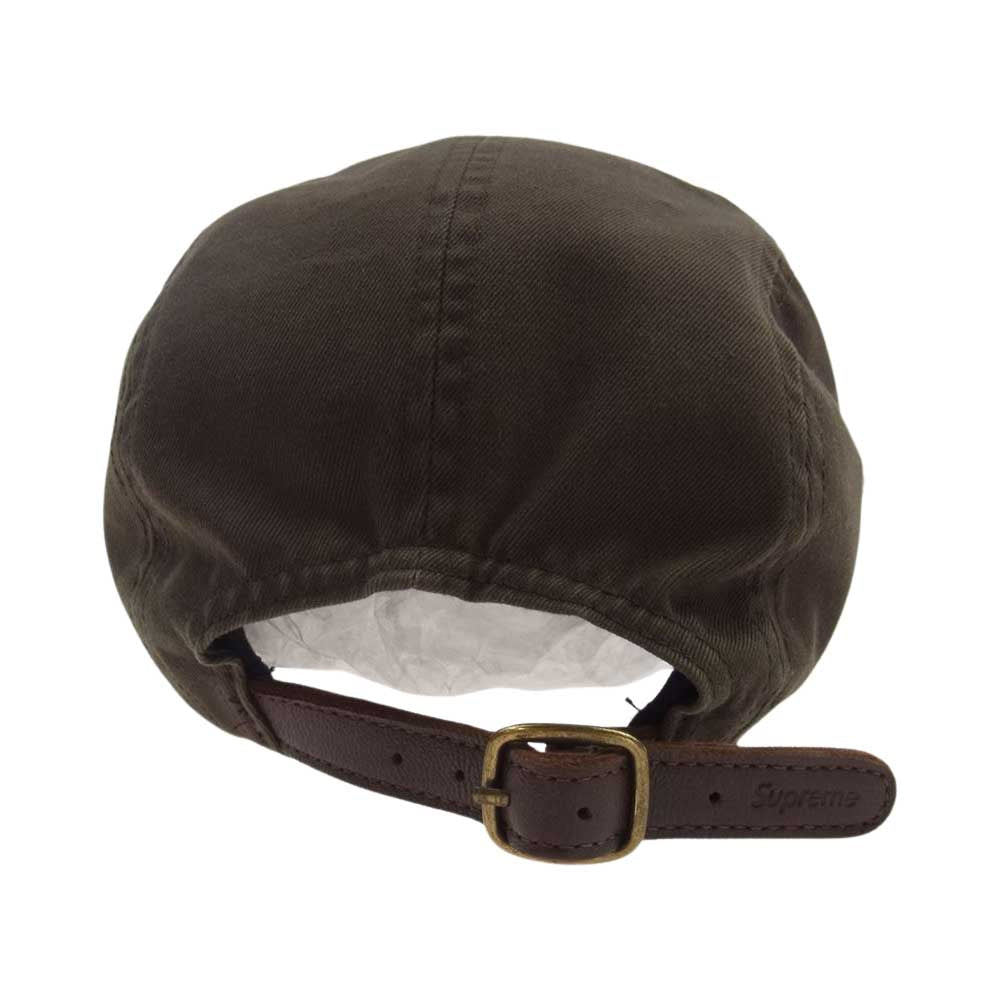 Supreme シュプリーム 21AW Washed Chino Twill Camp Cap  ボックスロゴ ウォッシュド チノ キャンプ キャップ ブラウン系【中古】