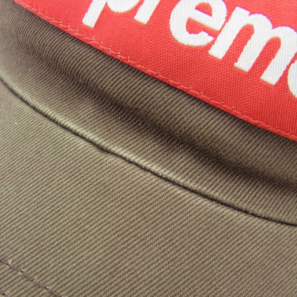 Supreme シュプリーム 21AW Washed Chino Twill Camp Cap  ボックスロゴ ウォッシュド チノ キャンプ キャップ ブラウン系【中古】