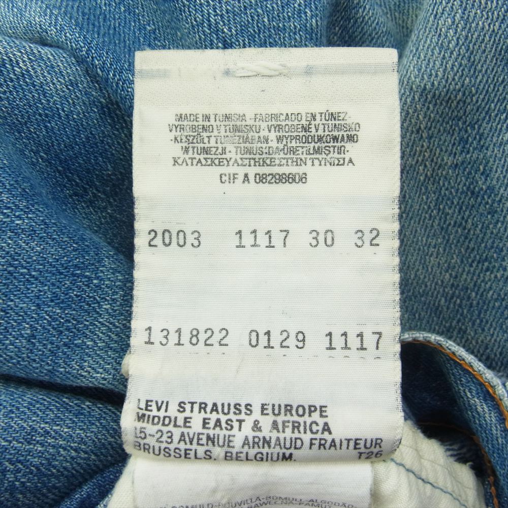 Levi's RED リーバイスレッド 2003-1117 1st STANDARD 立体裁断 ファースト スタンダード デニム パンツ インディゴブルー系 30/32【中古】