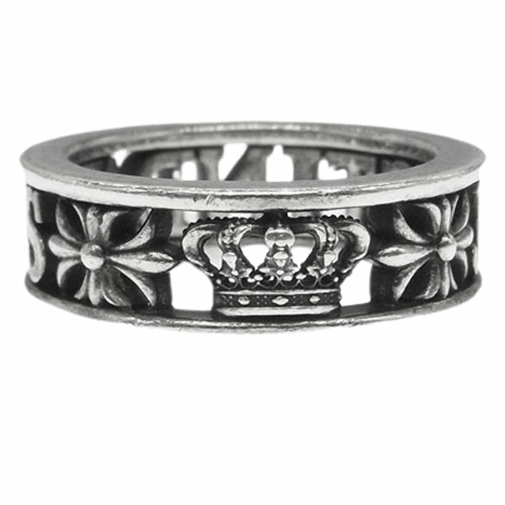 Justin Davis ジャスティンデイビス 　SRJ666  MAD LOVE マッドラブ クラウン クロス リング シルバー系 13号【中古】