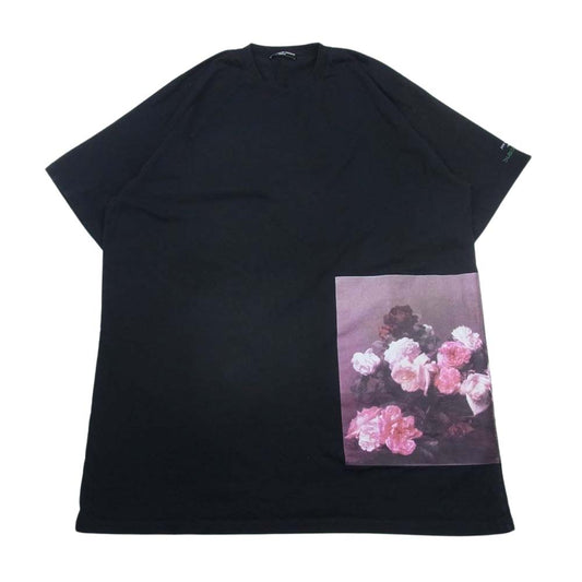 RAF SIMONS ラフシモンズ ARCHIVE REDUX アーカイブレダックス 21SS A01-136 Oversized Flower Tee 権力の美学 オーバーサイズ フラワープリント 半袖 Tシャツ ブラック系 XL【中古】