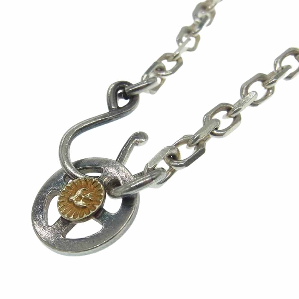 WINGROCK ウィングロック 金メタル メディスンホイール フック チェーン ネックレス シルバー系【中古】