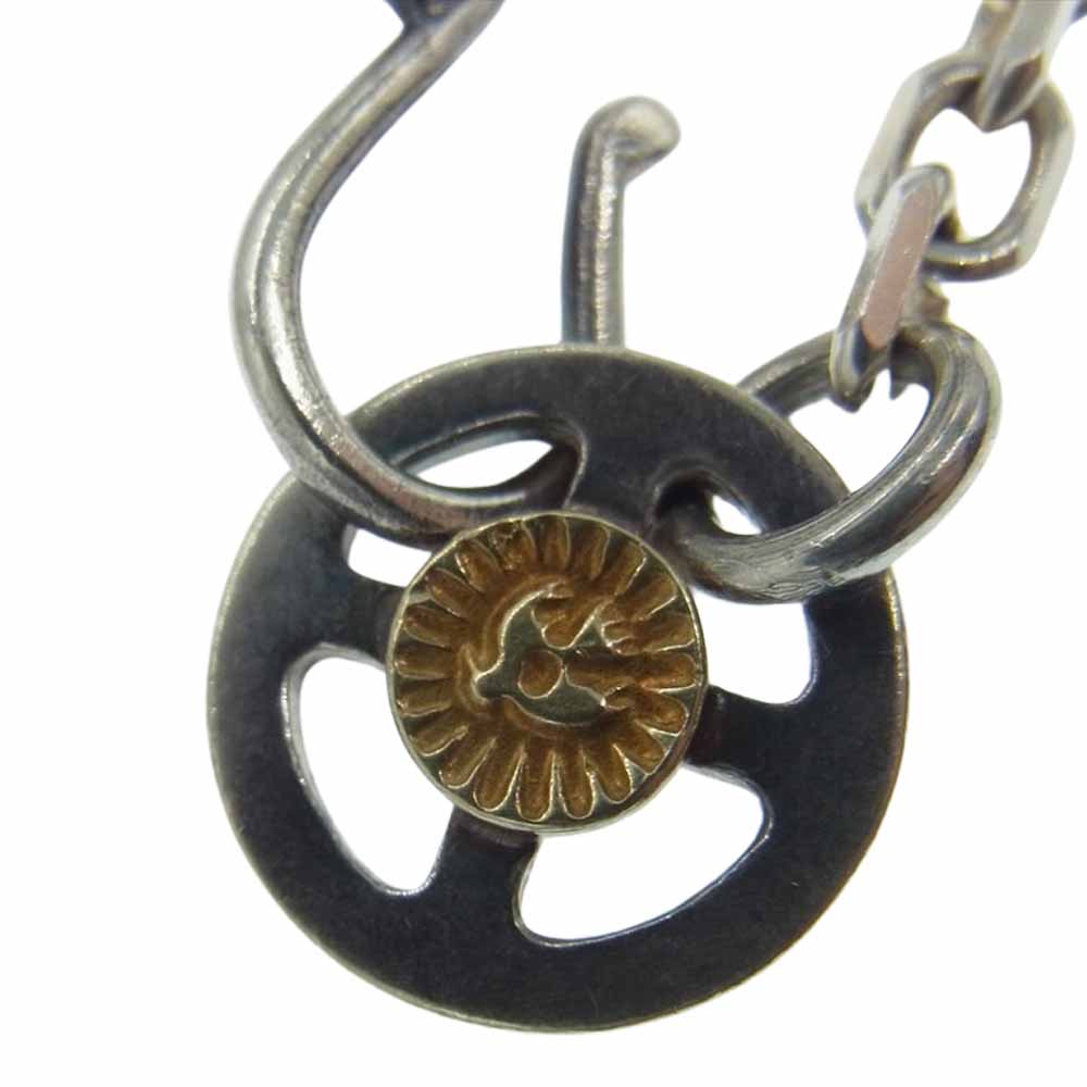 WINGROCK ウィングロック 金メタル メディスンホイール フック チェーン ネックレス シルバー系【中古】