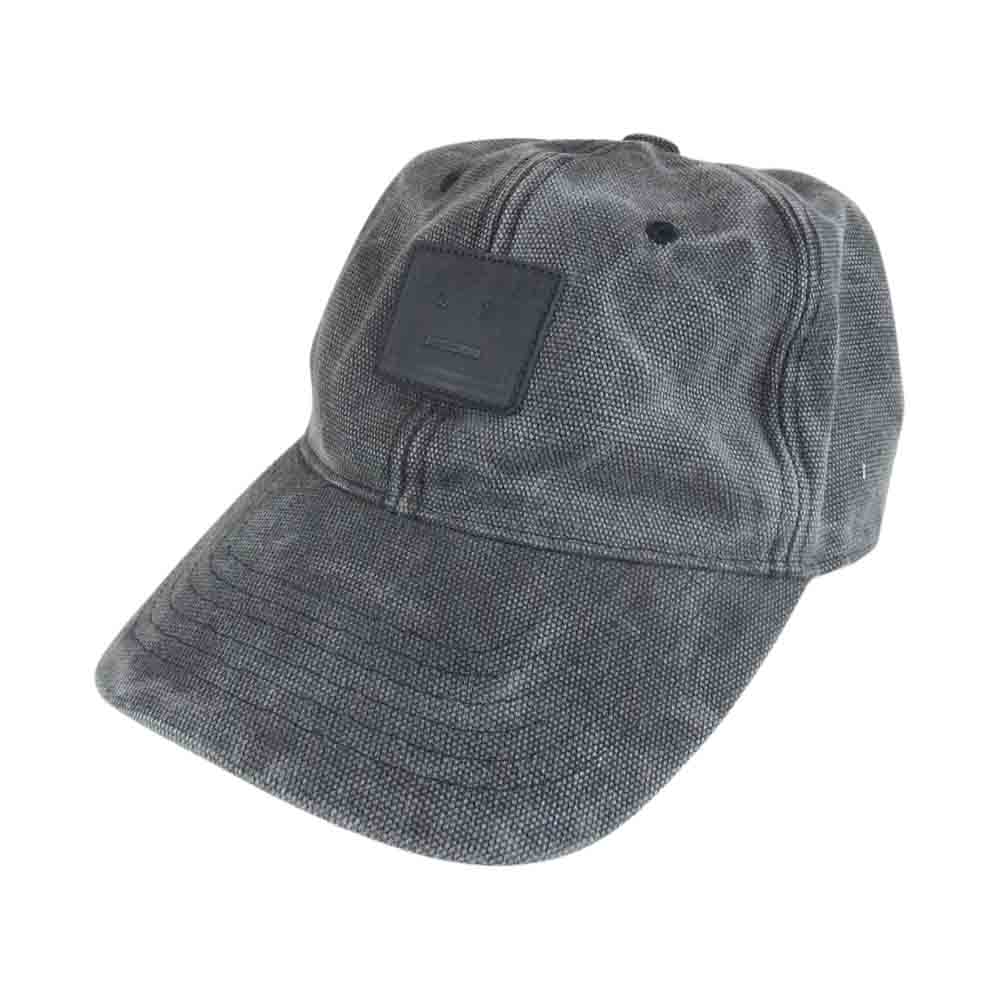 ACNE STUDIOS アクネストゥディオズ FA-UX-HATS000171 フェイスパッチ ベースボール キャップ グレー系 OS【中古】