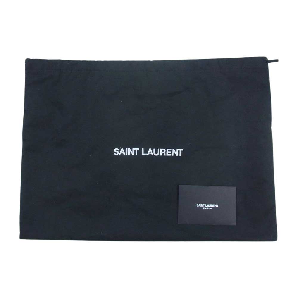 SAINT LAURENT サンローラン 690929 AL ロゴ刺繍 ベースボール キャップ ブラック系 57【中古】